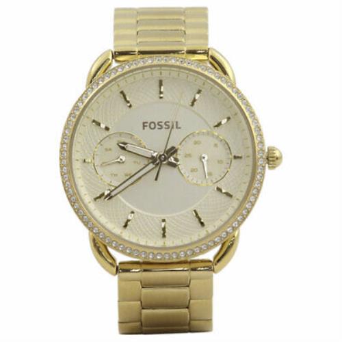 Fossil Women`s ES4263 Gold with Gemstones Stainless Steel Analog Watch