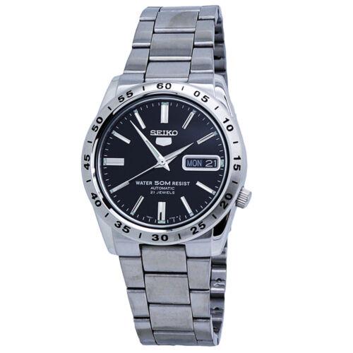Seiko 5 Automatic Black Dial Stainless Steel Men`s Watch SNKE01