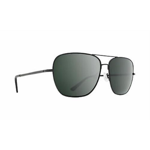 Spy Optics Tatlow Black HD Plus Sunglasses Gray Green with Black Spectra Mirr