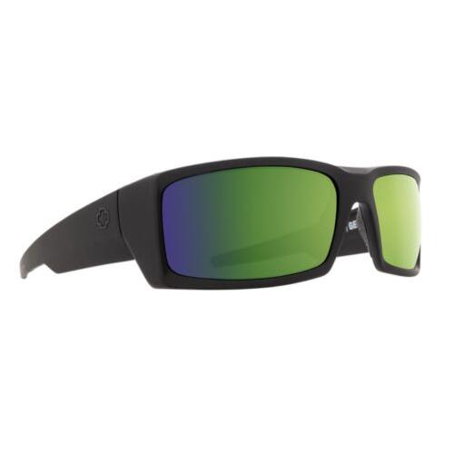 Spy Optic General Sunglasses - Soft Matte Black / Hd+ Bronze Polar Green Mirr