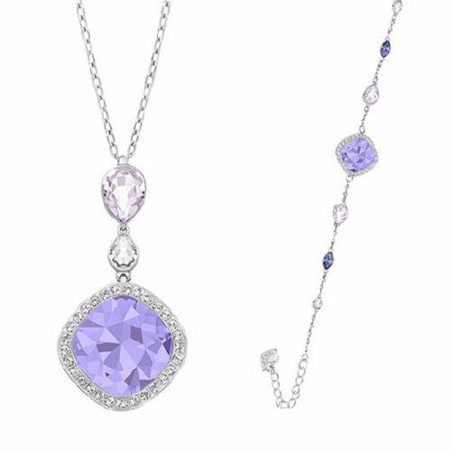 Swarovski Women`s Jewelry Set Declare Purple and Clear Crystal Rhodium 5165591