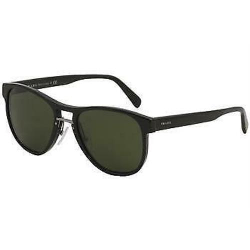 Prada Men`s SPR09U SPR/09U 1AB1I0 Black Fashion Pilot Sunglasses 55mm