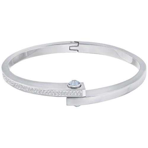 Swarovski Get Narrow Bangle Bracelet M White 5274390 2 1/4 in