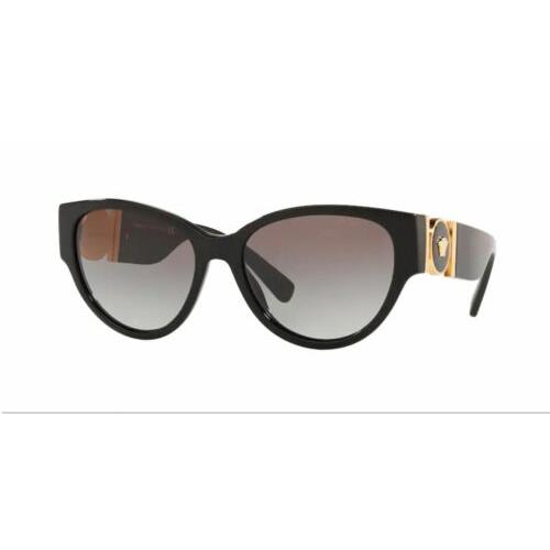 Versace VE4368 GB1 11 Black Cat Eye Women`s Polarized 56 mm Sunglasses