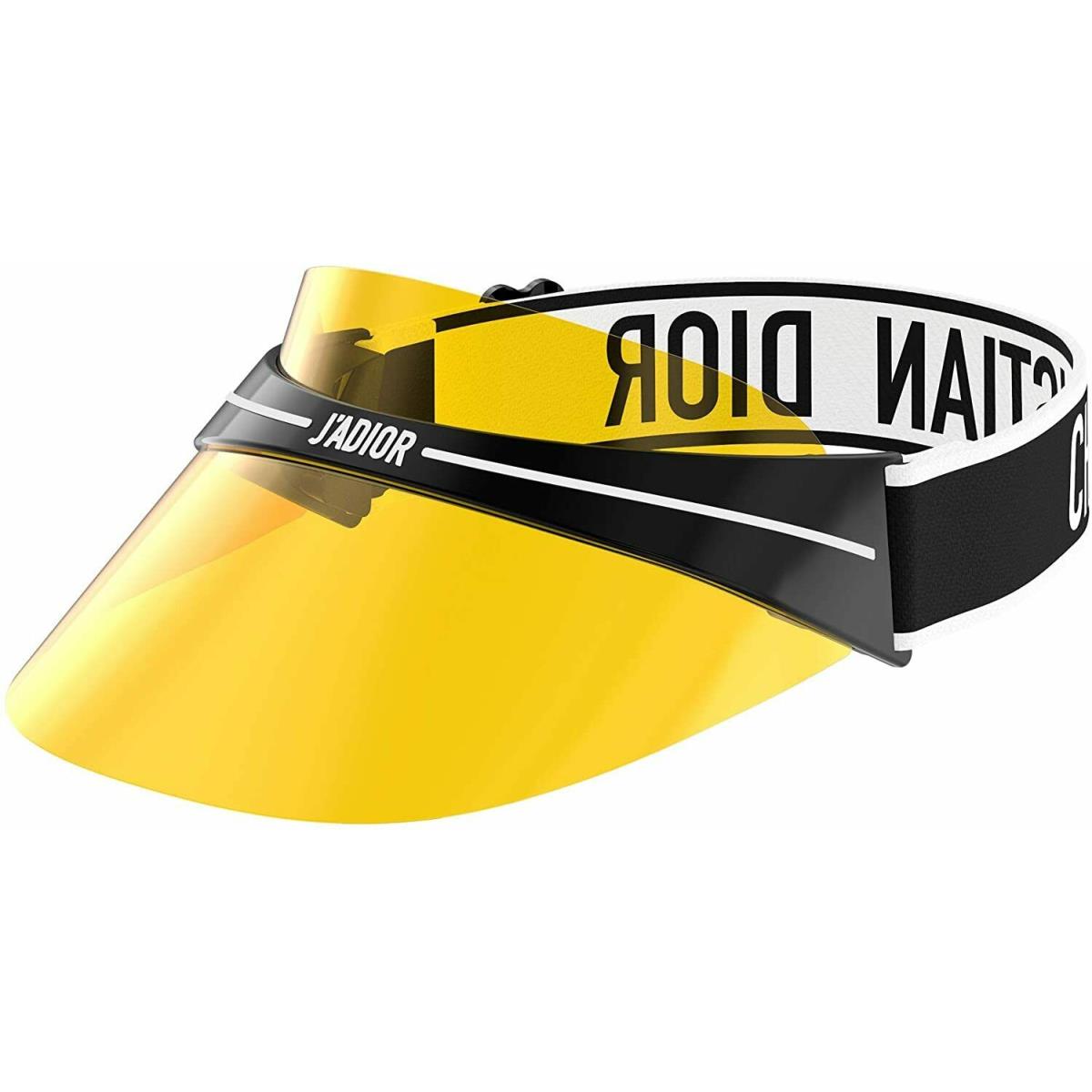 christian dior yellow visor