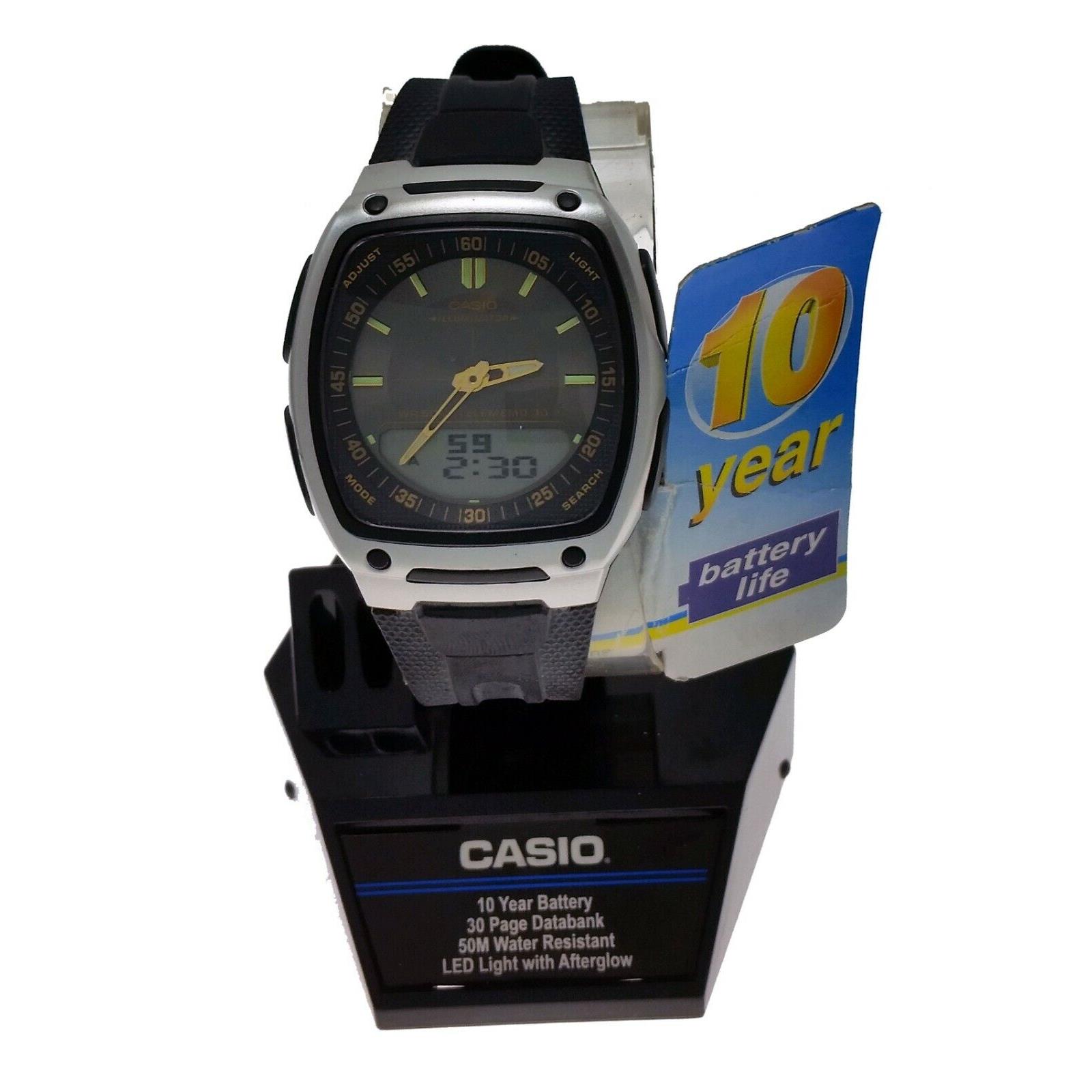 Casio AW81 1A2 Men`s Ana-digi Watch World Time 10 Year Battery 50 M Water R