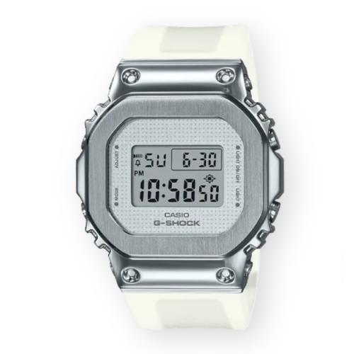 Casio G-shock Metal Covered Bezel Digital Women Whitewatch GMS5600SK-7