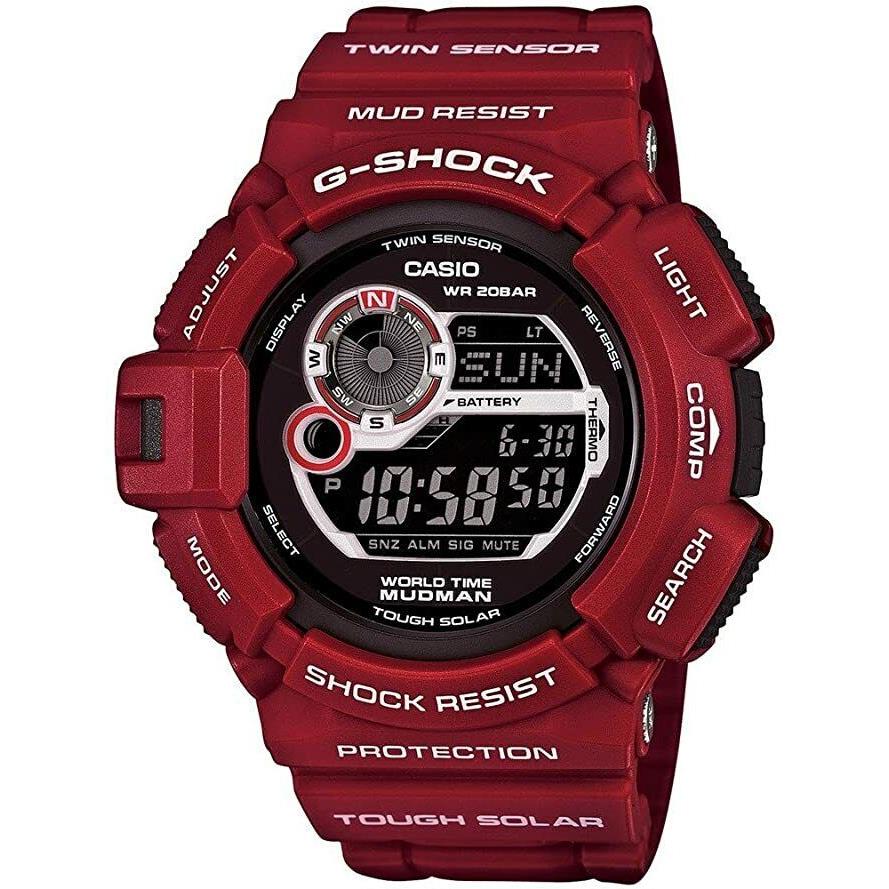 Casio G-shock G9300RD-4 Master of G Series Designer Watch - Red/black