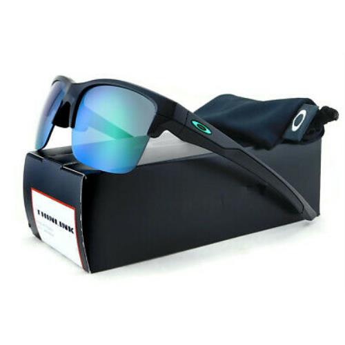 Oakley Thinlink Sunglasses 9316-09 Matte Black / Jade Iridium Lens