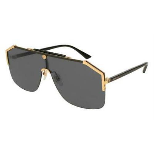 Gucci Web 0291S Col. 001 Sunglasses | 889652555706 - Gucci sunglasses - Gold , Gold Frame, Grey 