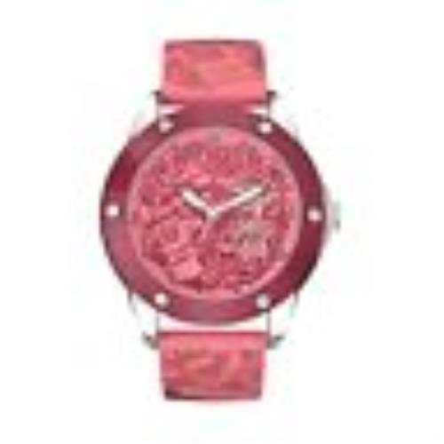 Marc Ecko The Tran Pink Dial Watch E09530G5 with Pink Silicone Strap