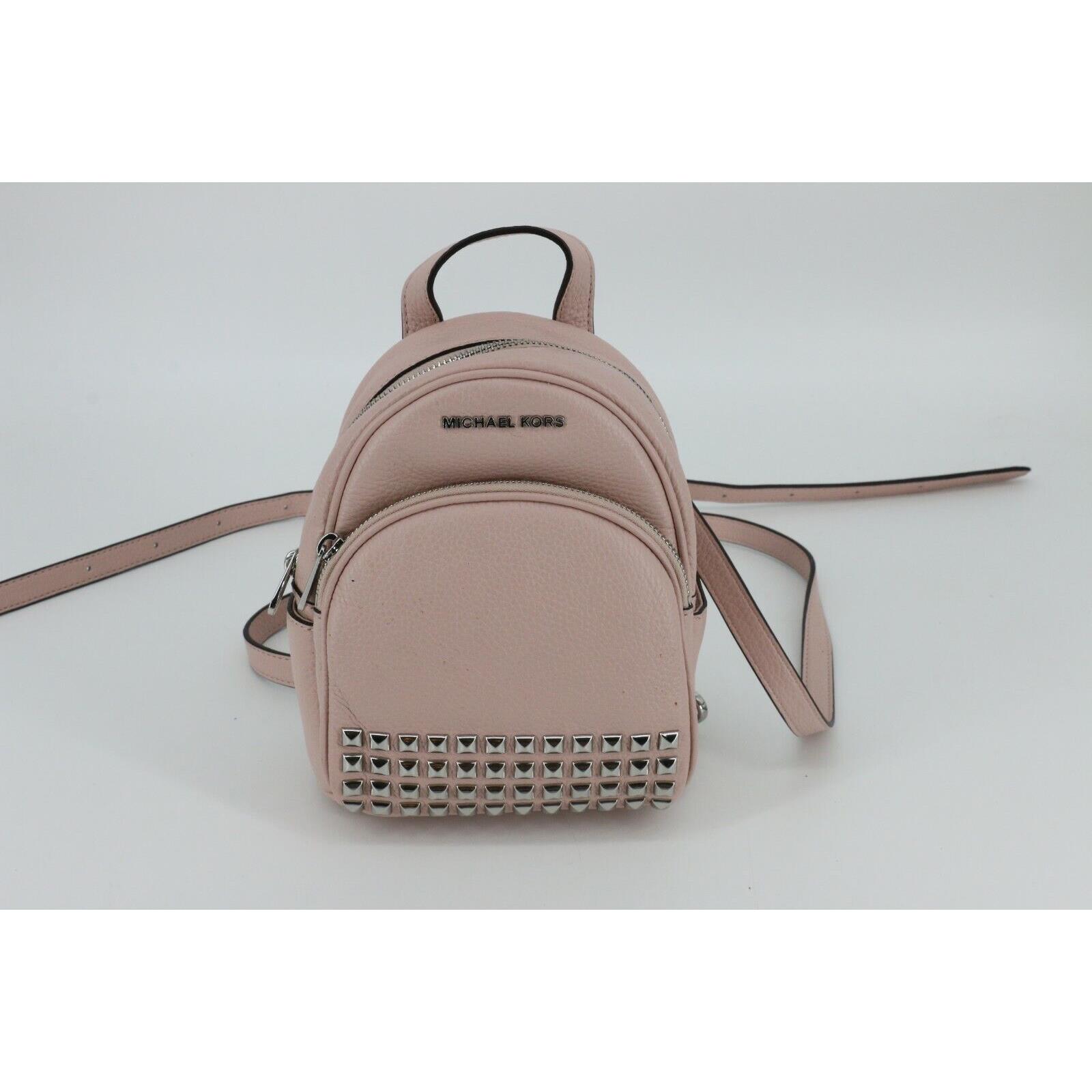 Kors Abbey XS Studded Backpack Bag Blossom Light Pink