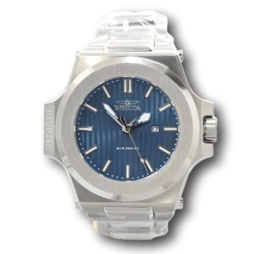 Invicta Akula Prestige Men`s 58mm Blue Dial Stainless Quartz Watch 34728