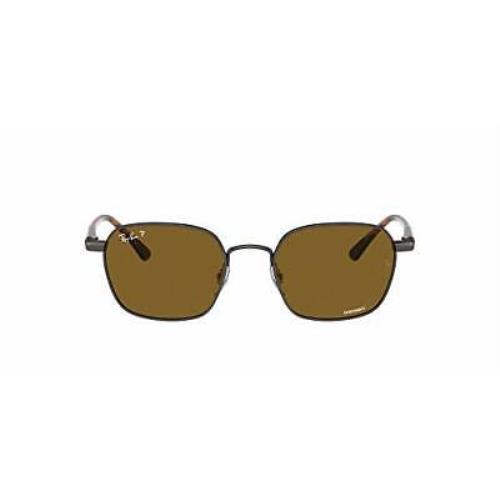 Ray-ban RB3664CH Polarized Square Sunglasses Light Brown/brown 50 mm
