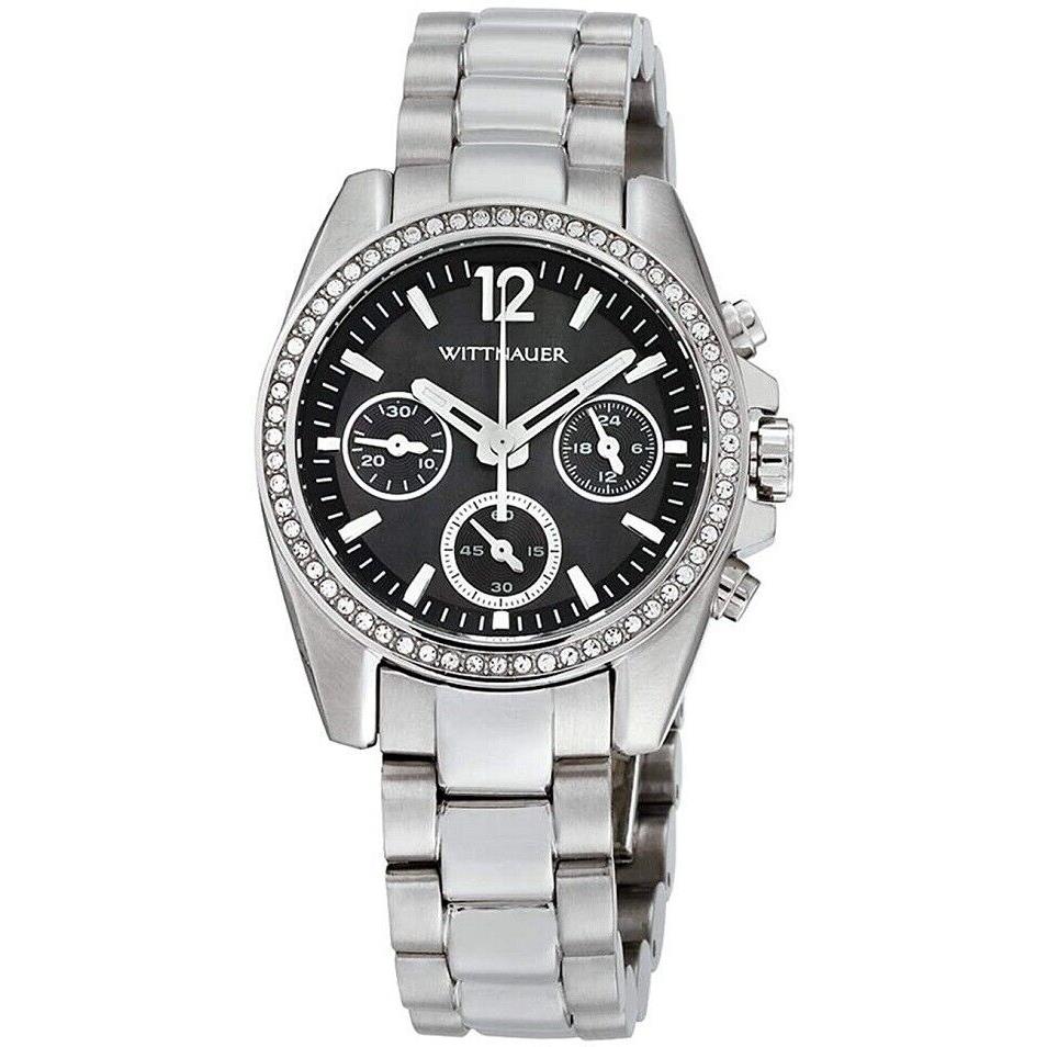 Wittnauer WN4040 Unisex Stainless Steel Chronograph Watch with 60 Crystal Bezel