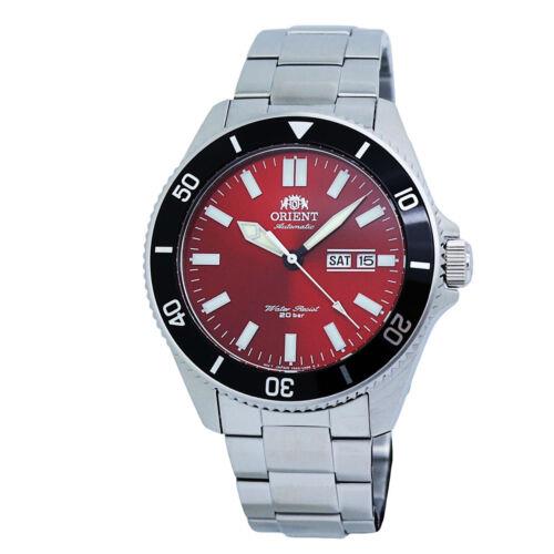 Orient Diver Automatic Red Dial Stainless Steel Men`s Watch RA-AA0915R
