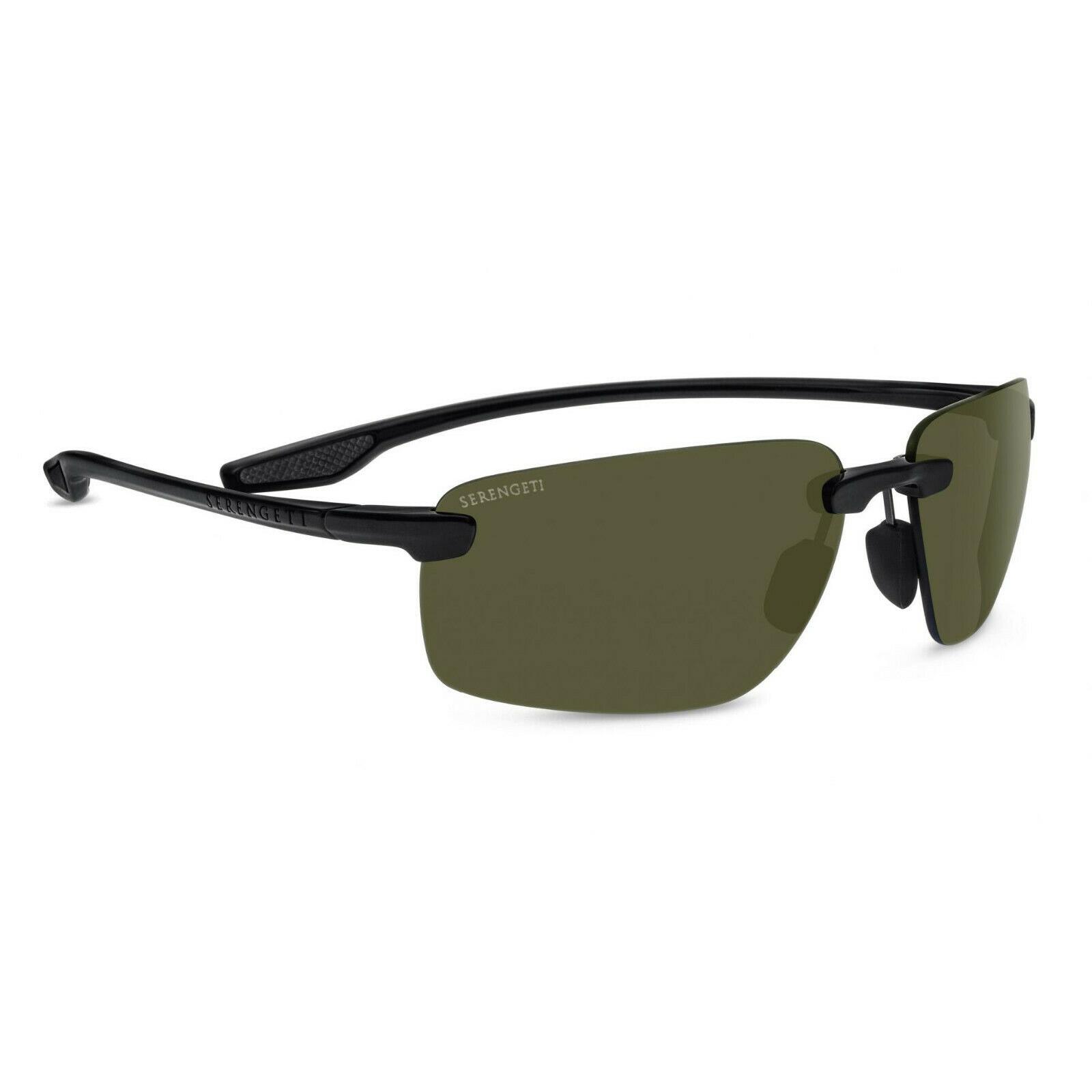 Serengeti Erice Sunglasses 8501 Satin Black Frame /polarized Phd 555nm Lenses