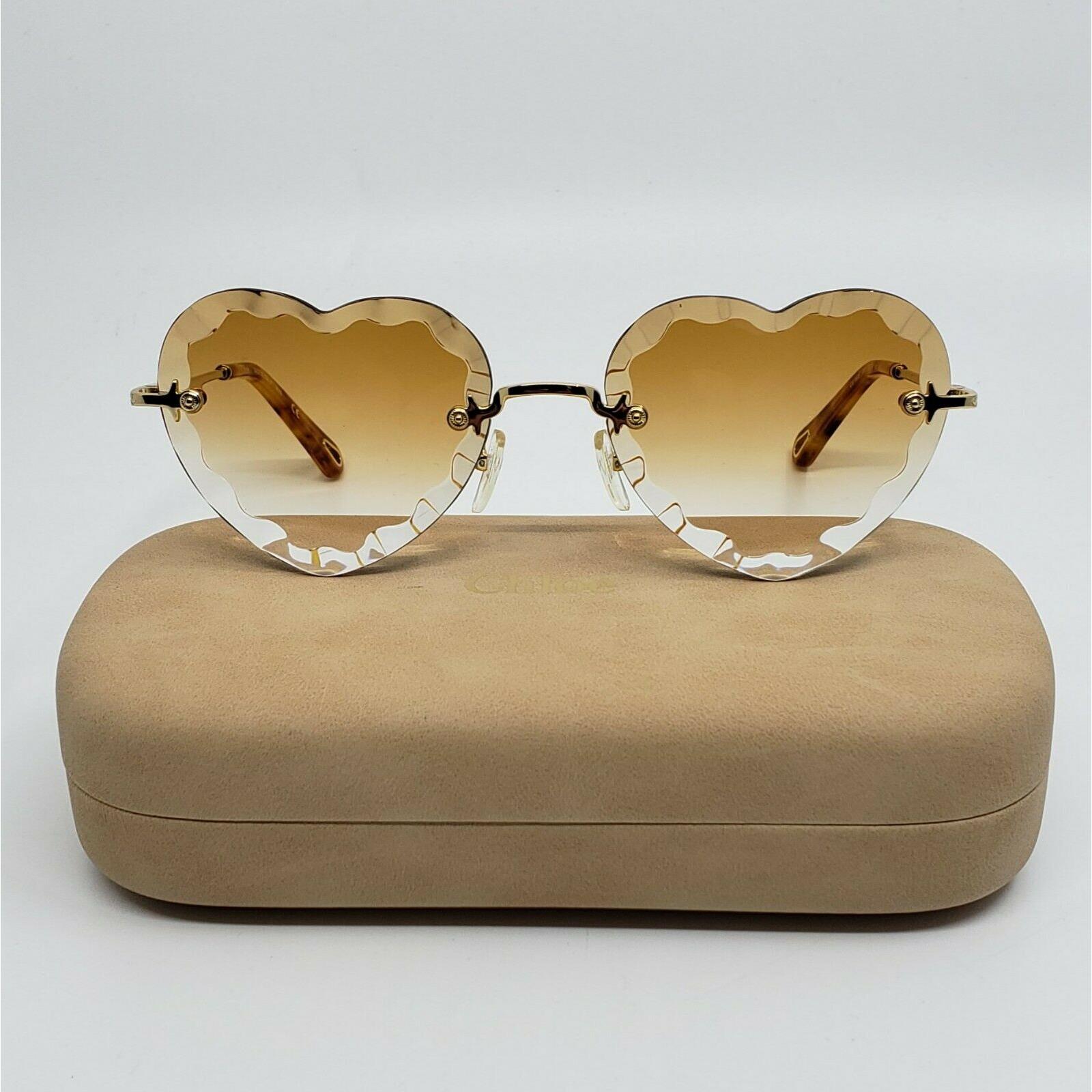 chloe rosie scalloped heart sunglasses