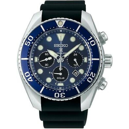 Seiko SSC759J1 Men`s Solar Chronograph Stainless Steel Case Date 200m WR SSC759