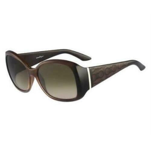 Salvatore Ferragamo SF722S-210-58 Brown Sunglasses