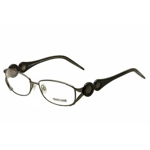Roberto Cavalli Eyeglasses Petunia 549 008 Gunmetal Full Rim Optical Frame 55mm