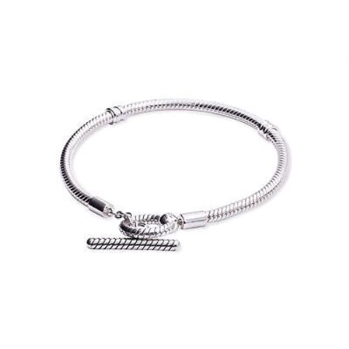 Pandora Moments T-bar Snake Chain Bracelet