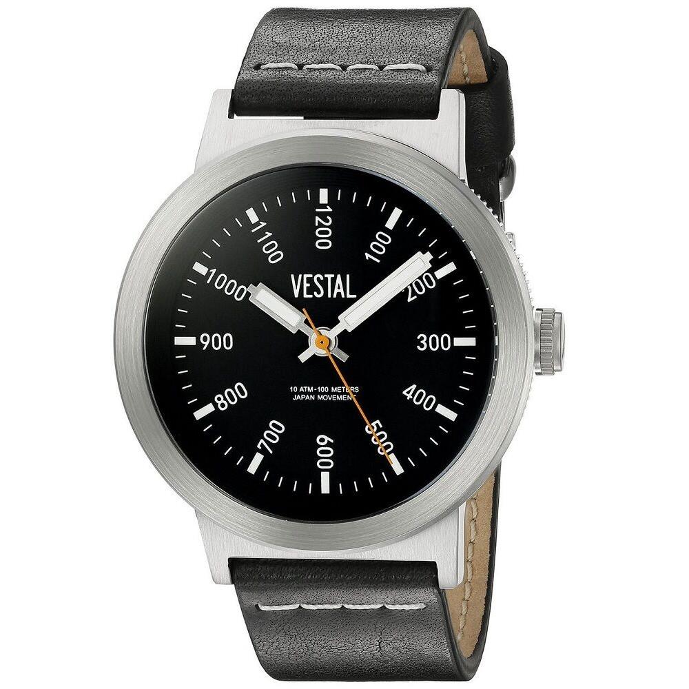Vestal Unisex The Retrofocus Analog Display Quartz Black Watch SLR3L002