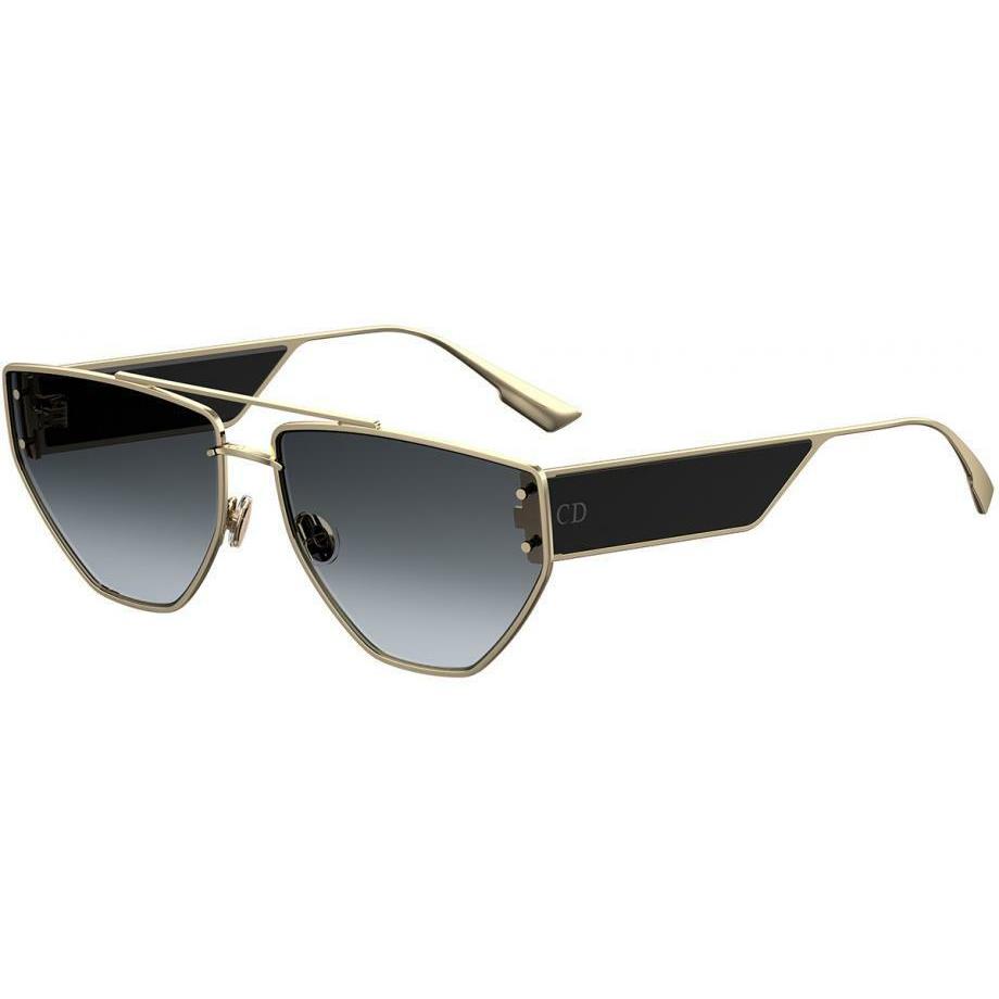 Christian Dior Clan 2 Sunglasses Gold Black Grey Lenses 0J5G/1
