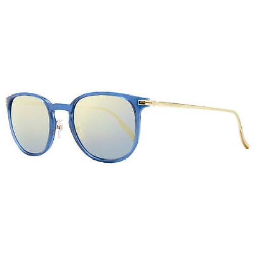 Ermenegildo Zegna Mirrored Sunglasses EZ0136 90X Gold/blue 54mm 136