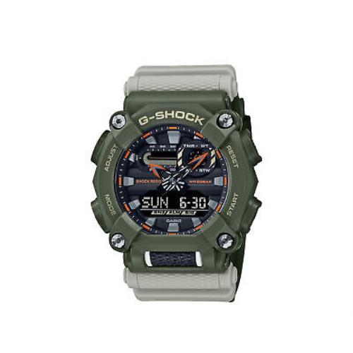 Casio G-shock GA900HC Analog-digital Resin Army Green/tan Watch GA900HC-3A
