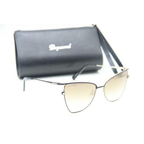 DSQUARED2 DQ 0301/S 02G Black Sunglasses W/ Case DQ0301/S 57-16