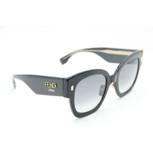 fendi sunglasses black and gold