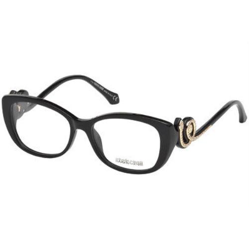Roberto Cavalli Cozzile RC5040 - 001 Eyeglasses Shiny Black 52mm