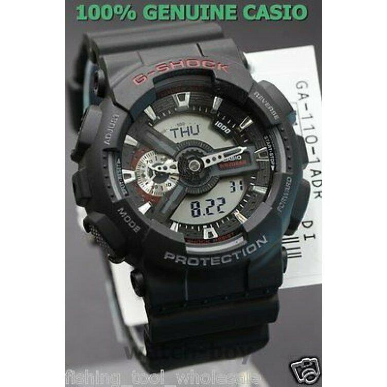 GA-110-1A Black Casio Watches G-shock 200M Analog Digital X-large Resin