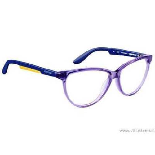 Carrera CA5511 Crystal Purple 0PV Plastic Eyeglasses Frame 55-15-140 Aviat
