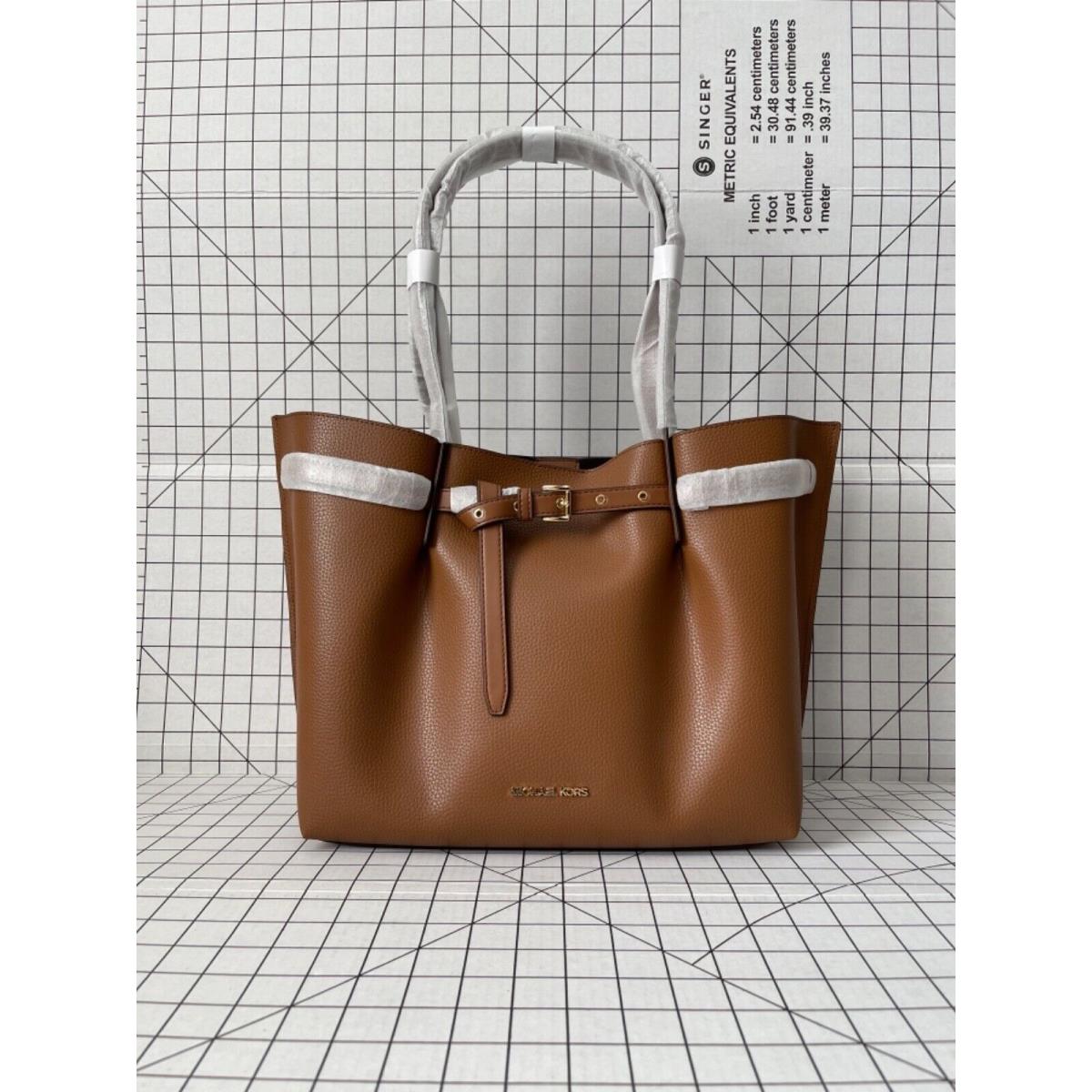 Michael Kors Emilia Large Shoulder Bag Leather Purse Tote Handbag in