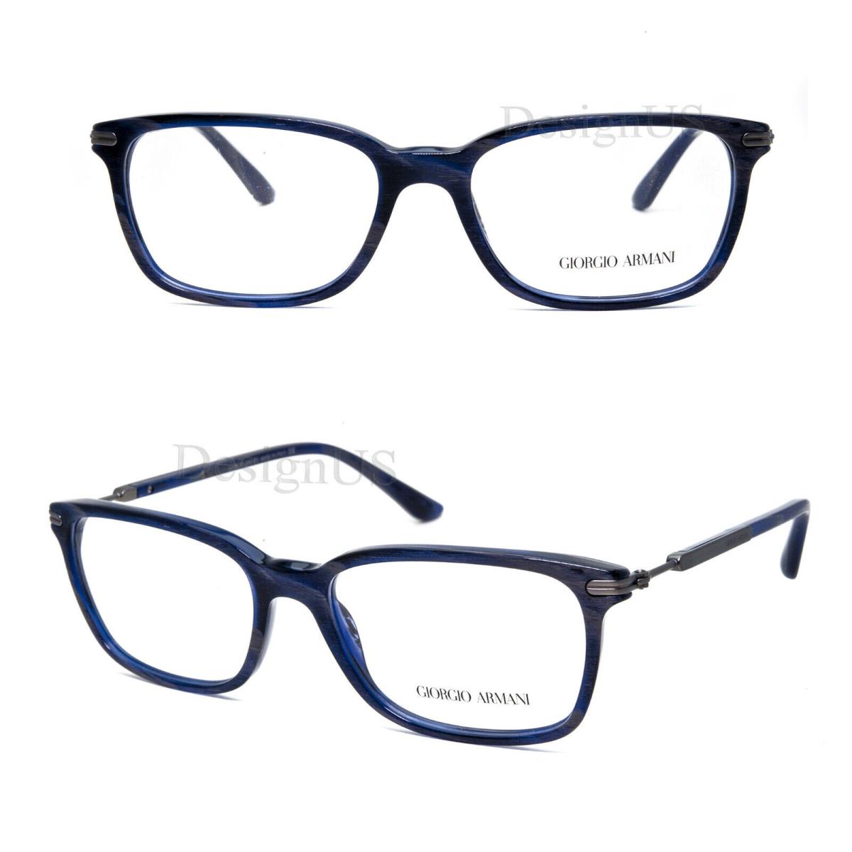 Giorgio Armani AR 7030 5133 Brushed Stripped Blue Grey 54/17/140 Eyeglasses