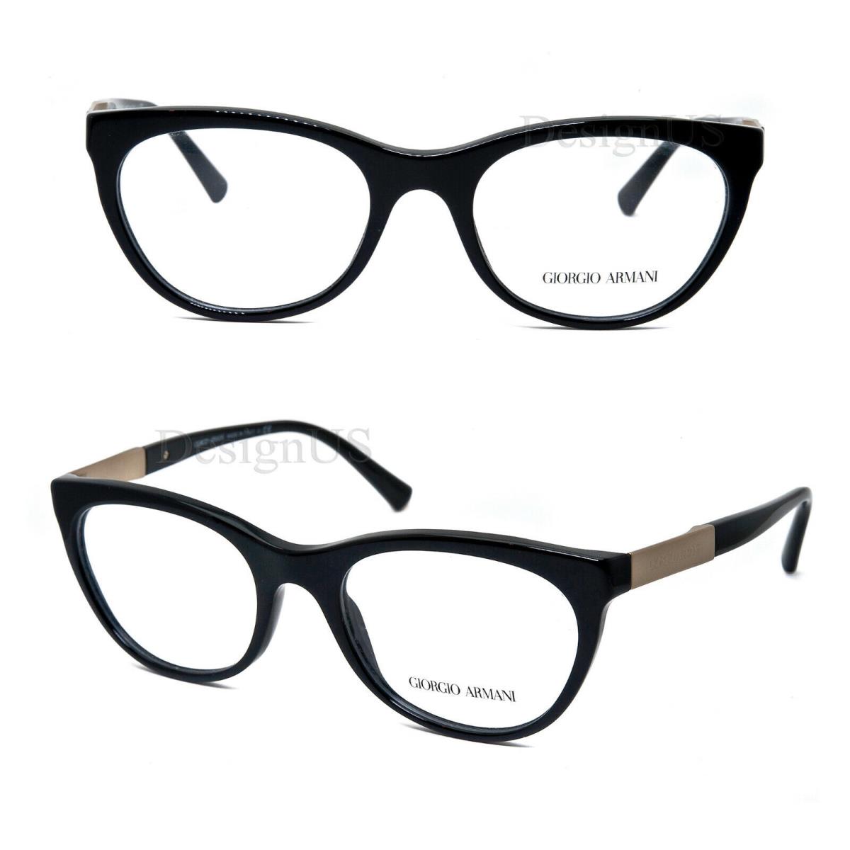 Giorgio Armani AR 7082 5017 Black 52/19/140 Eyeglasses Italy