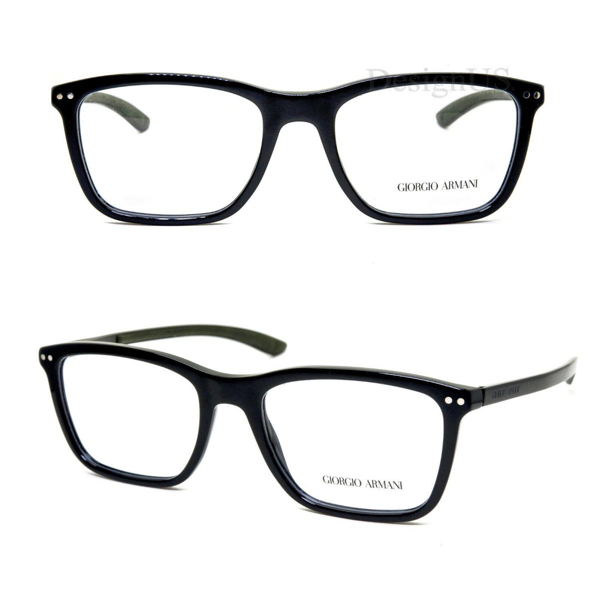 Giorgio Armani AR 7064-Q 5017 Black 54/19/145 Titanium Eyeglasses Italy