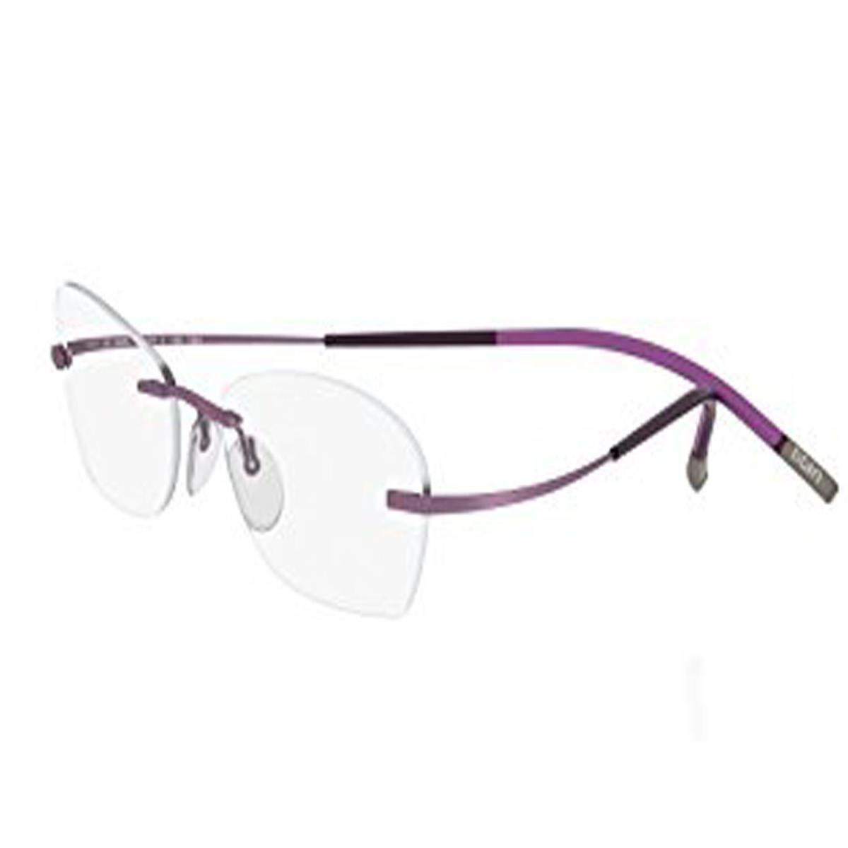 Silhouette RX Eyeglasses Tma Icon 4247 6054 Purple 4247-6054