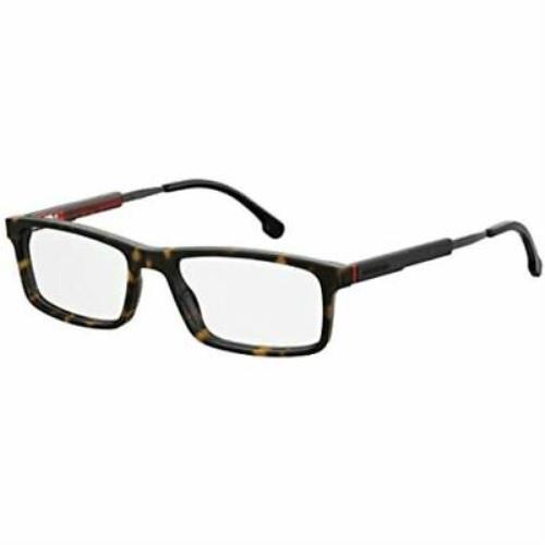 Carrera Eyeglasses For Men Rectangular 8837 0086 Dark Havana with Demo Lens