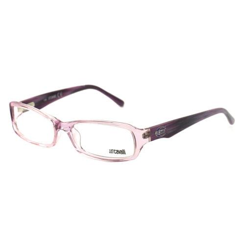 Just Cavalli Womens Eyeglasses JC0285 080 Purple 54 16 130 Frames Rectangular
