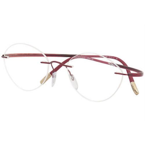 Silhouette Eyeglasses Essence Vibrant Red 52mm-19mm-145mm 5523/CV-3040
