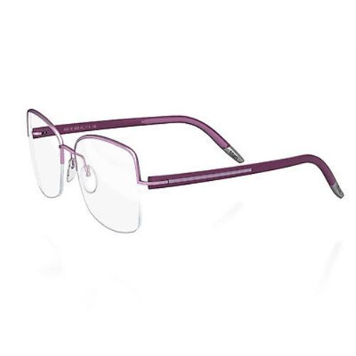 Silhouette Eyeglasses Spx Signia Nylor Violet Matte 4435-6053-52MM