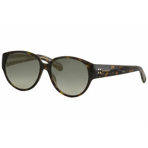 Givenchy Women`s GV 7122S 7122/S 086EZ Dark Havana Fashion Round Sunglasses 57mm