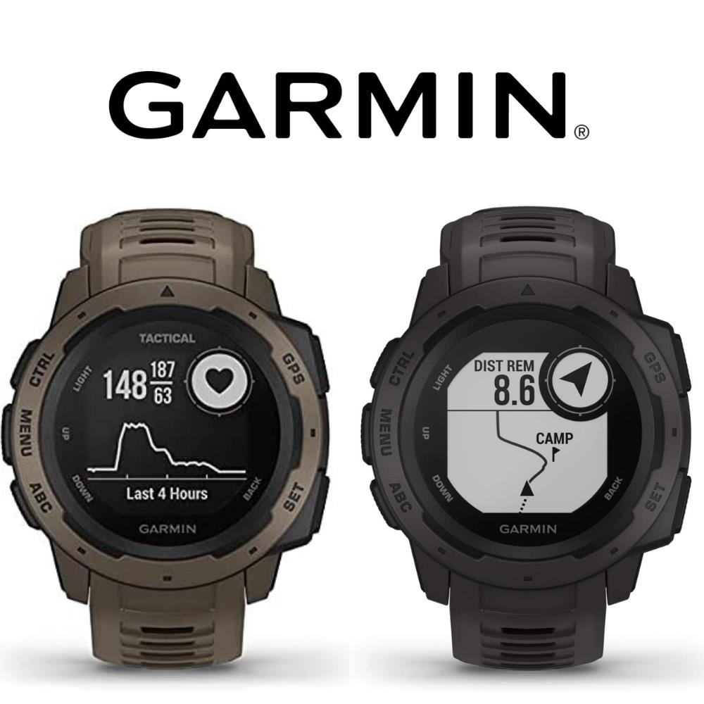 garmin instinct tactical gps watch in black