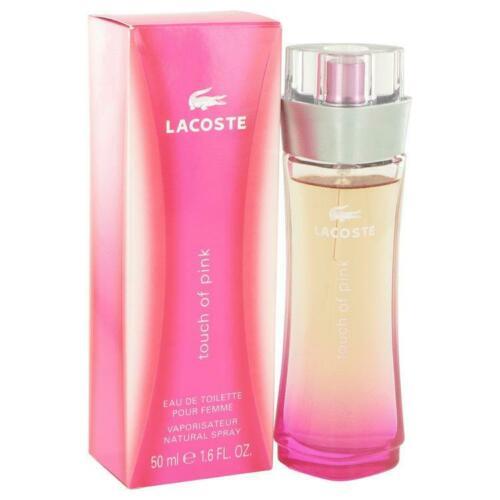 Perfume Touch of Pink by Lacoste Eau De Toilette Spray 1.6 oz For Women