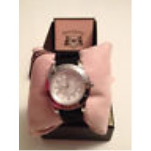 Juicy Couture Pedigree Blk Jelly Strap Ladies