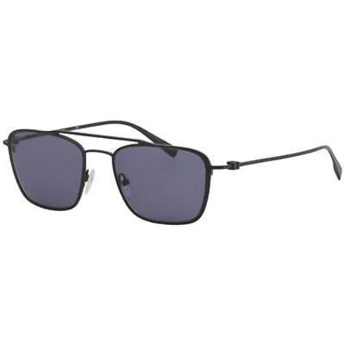 Salvatore Ferragamo Men`s SF500S SF/500/S 009 Satin Black Pilot Sunglasses 54mm