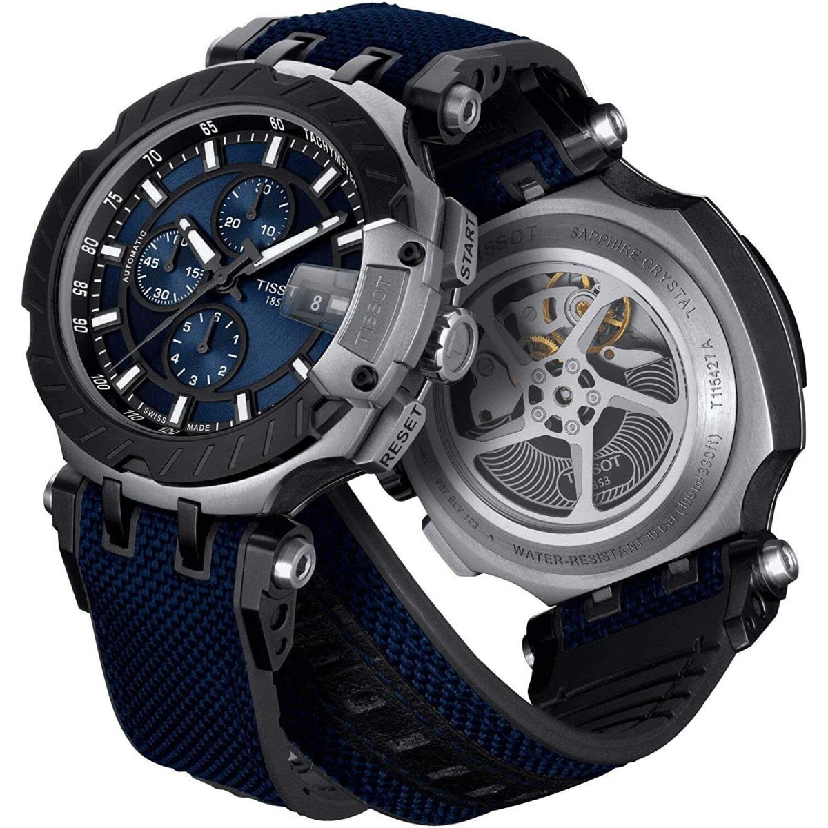 Tissot T-race Swiss Automatic Chronograph Rubber Strap Watch T1154272704100